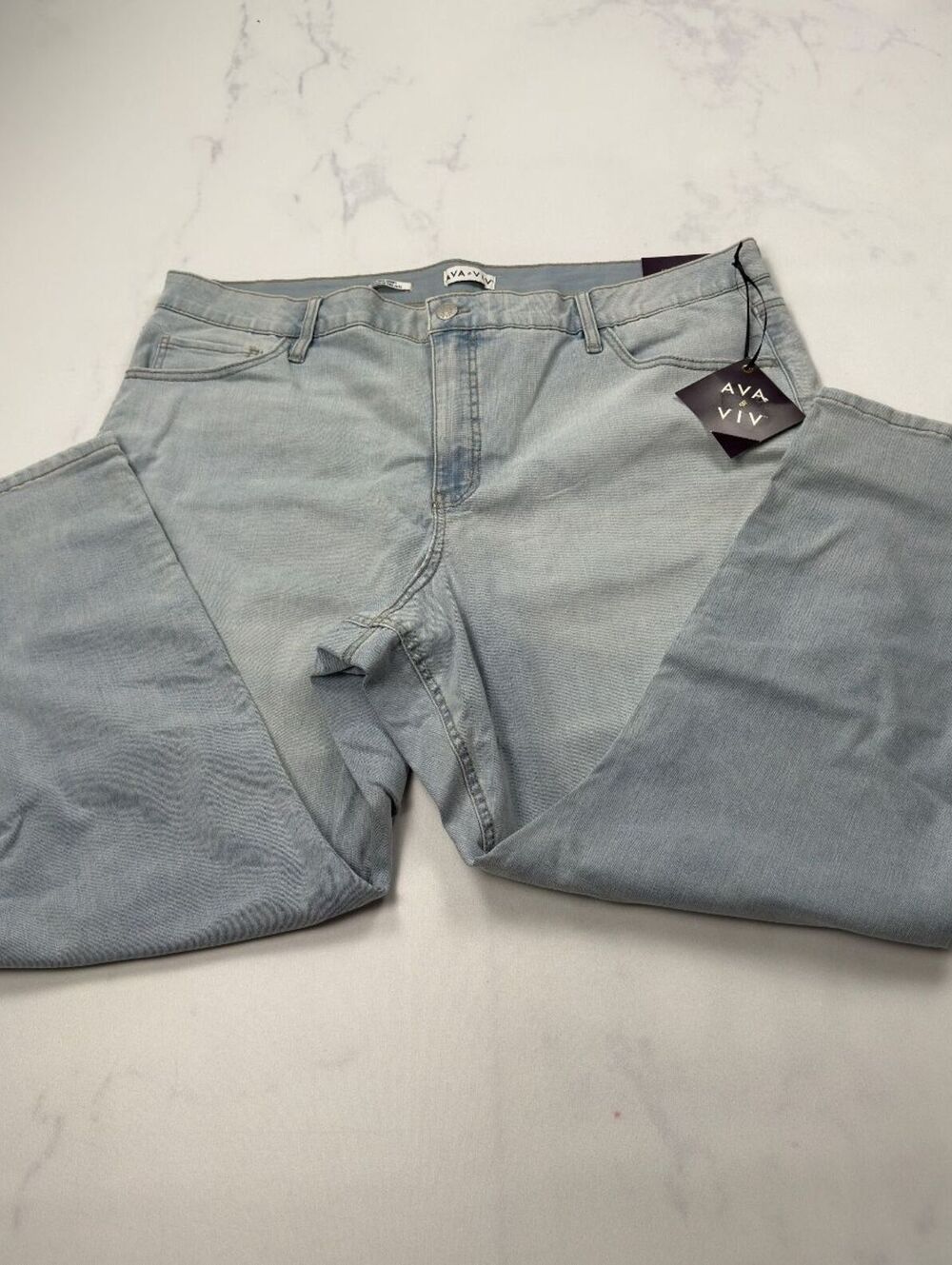 AVA & VIV Light Blue Skinny Jeans - Womens 24 NWT
